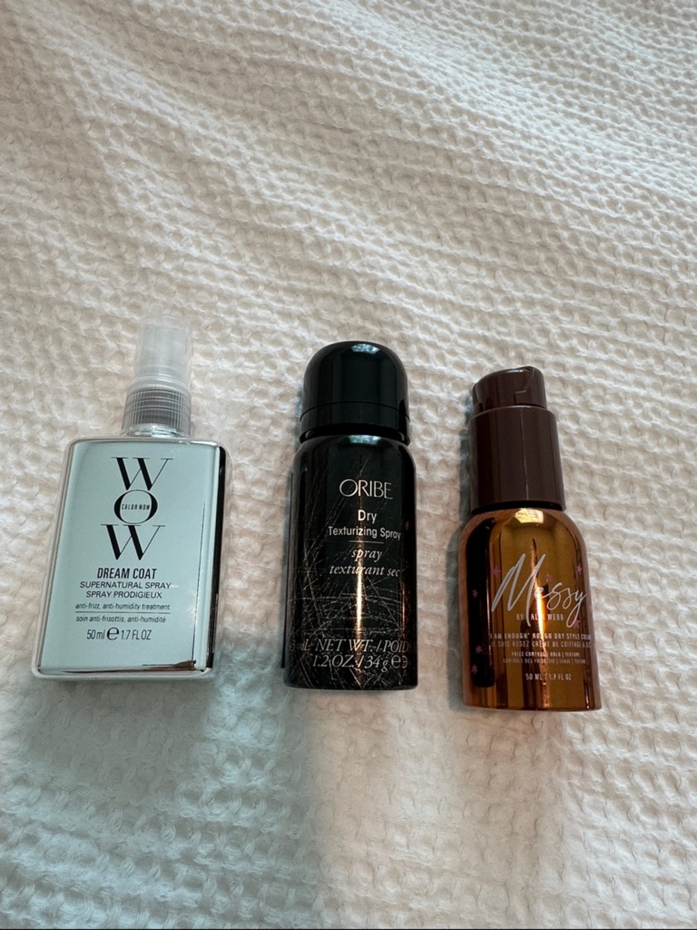 Oribe Dry Texturizing Spray + Messy by Alli Webb -+ Wow Dream Coat Hair Bundle